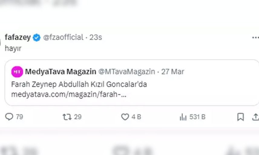 Bomba iddiaya cevap geldi: Farah Zeynep Abdullah, Kızıl Goncalar'a mı katılıyor?