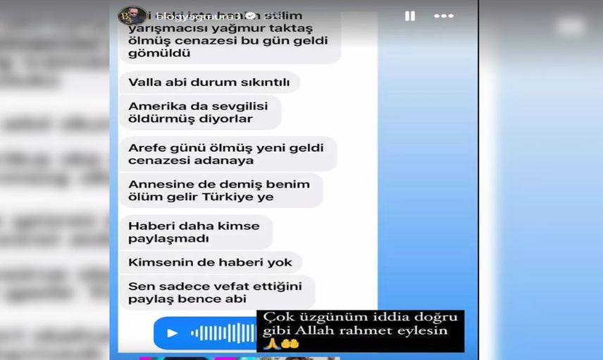 İşte Benim Stilim yarışmacısı Yağmur Taktaş sevgilisi tarafından katledildi! Korkunç iddia Türkiye'yi ayağa kaldırdı!