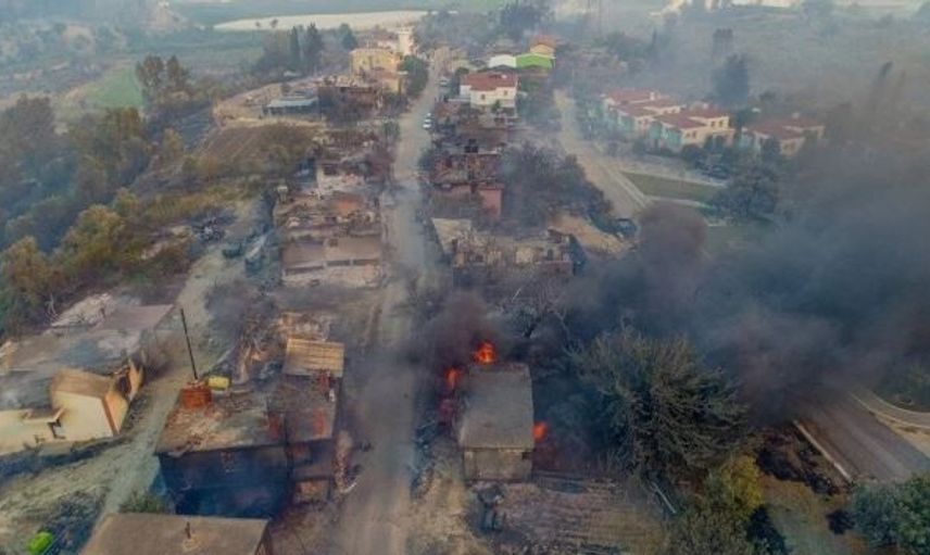 Antalya - Manavgat'ta Çıkan Yangından İç Burkan Görüntüler