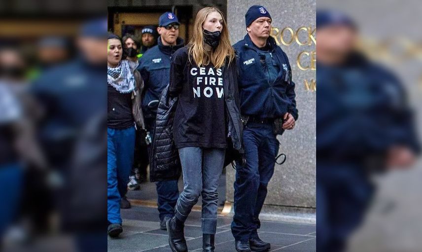 Dünyaca ünlü oyuncu Hunter Schafer, Filistin'e destek verdiği için tutuklandı!