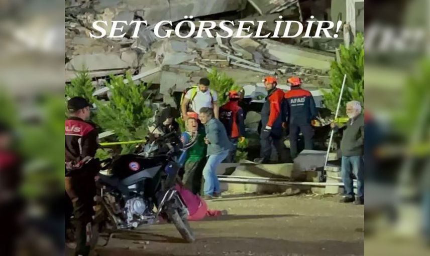 Enkaz yıkıntılarını film seti olarak kullanan Şahsi Meselemiz filmi Hataylıları öfkelendirdi!