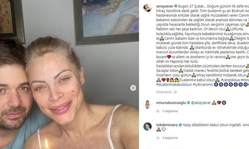 İkiz bebeklerine hamile olan 49 yaşındaki Seray Sever’den kötü haber: Dua istedi