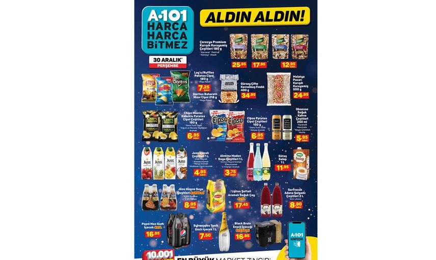 A101 Aktüel Kataloğunda 25 - 31 Aralık Tarihlerinde Neler Var?
