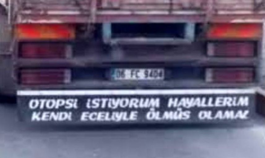 Bakana Bir Daha Baktıran Kamyon Arkası Yazıları