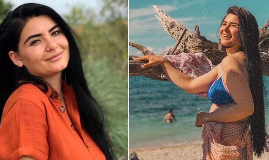 Gelin adayı Hanife'den beklenmeyen poz! Önce başını açtı şimdi de bacaklarını! Hanife'nin süper mini elbisesi olay yarattı
