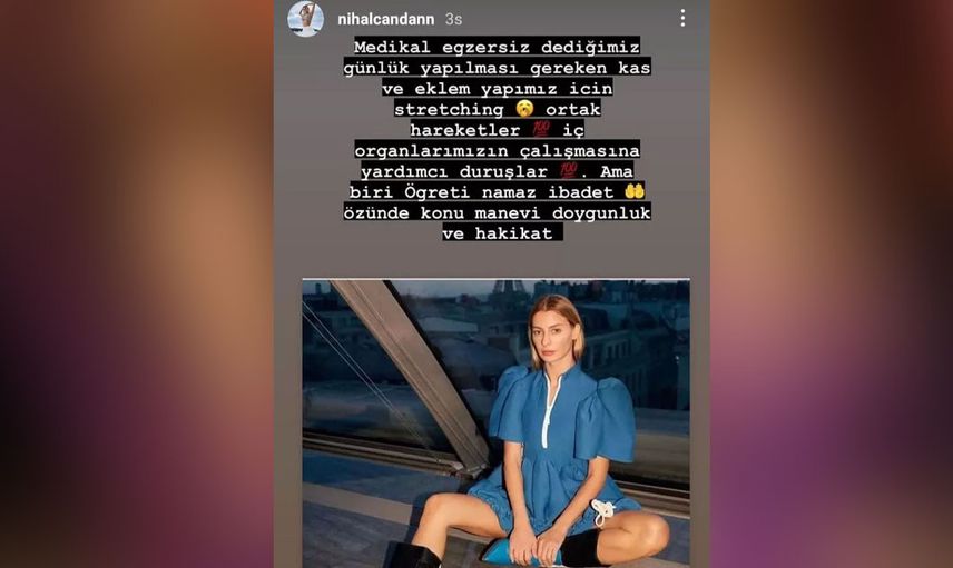 Duşta çıplak poz veren Nihal Candan şimdi de namaz ile igili yorum yaptı