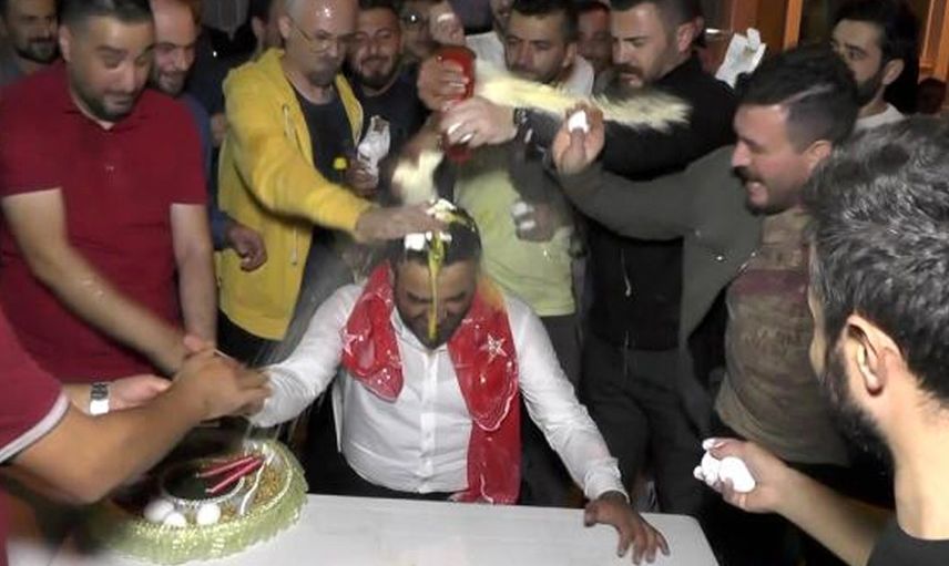 Amasya’da damat eğlencesinde yumurtalı saldırı