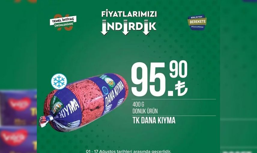 Vatandaş akın etti: Tarım Kredi Kooperatif Market ağustos ayı indirimli ürünleri belli oldu