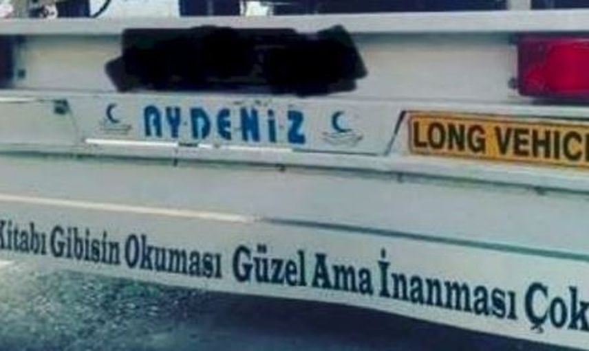Bakana Bir Daha Baktıran Kamyon Arkası Yazıları