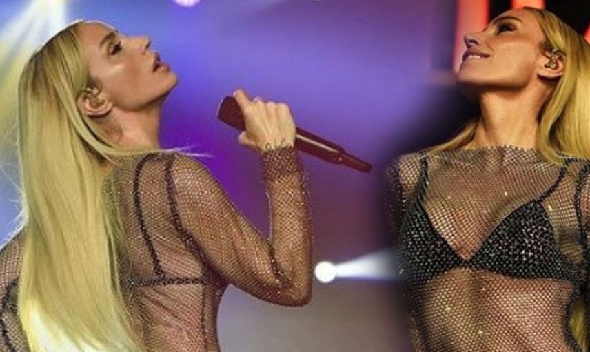 Gülşen sahnedeki kalça dansı ile olay oldu cinsel organına kadar göründü