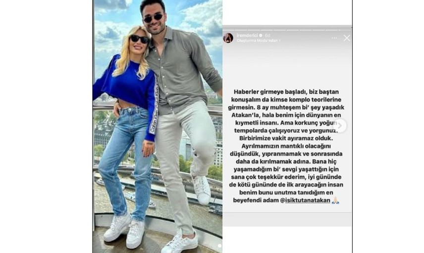 Sevgilisinden ayrıldı