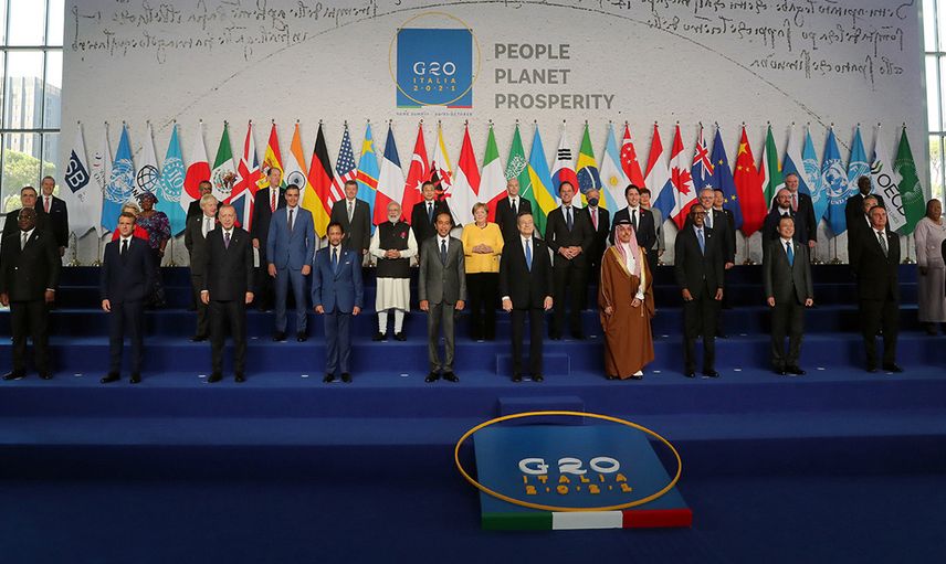 Liderler Roma'da Buluştu! İşte G20'den İlk Kareler