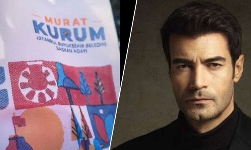 Murat Ünalmış'tan tepki çeken hareket: İBB Başkan adayı Murat Kurum'un afişlerini ve hediyelerini çöpe attı!