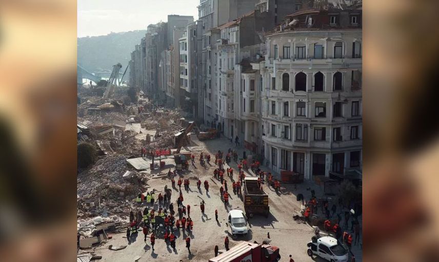 Büyük İstanbul depremini yapay zeka böyle çizdi!