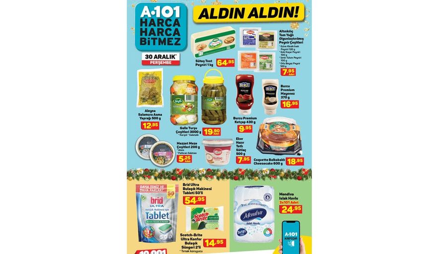 A101 Aktüel Kataloğunda 25 - 31 Aralık Tarihlerinde Neler Var?