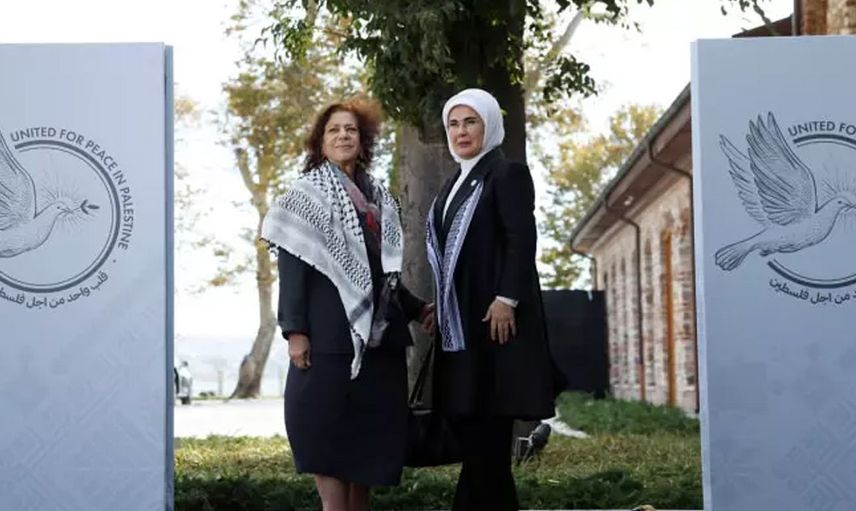 Dünya liderlerinin eşleri Filistin için İstanbul'da toplandı: Emine Erdoğan'dan yankı uyandıran sözler!