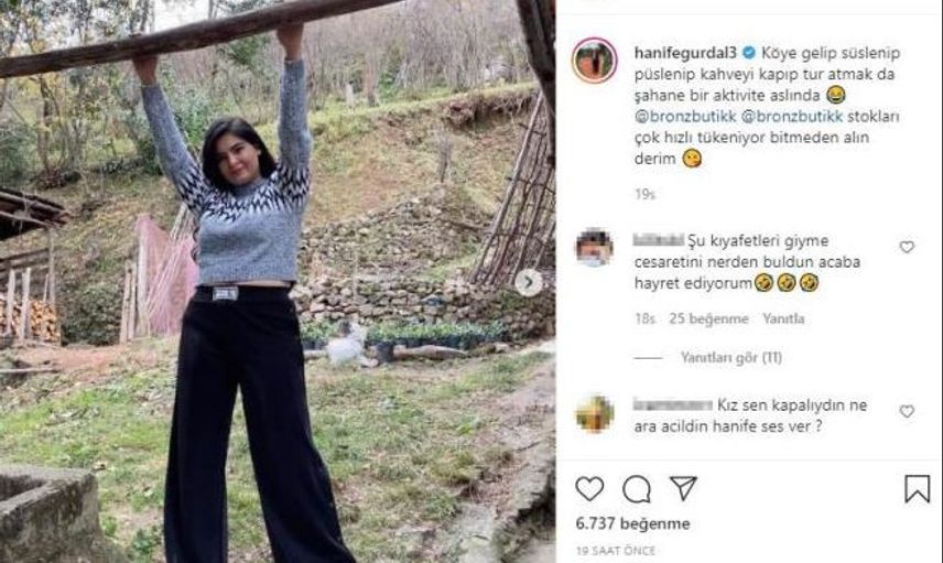 Hanife Yine Paylaşımıyla Sosyal Medyayı Birbirine Kattı!