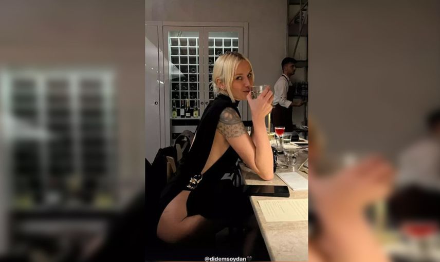 Didem Soydan dikişsiz siyah elbisesiyle yürek hoplattı: Derin yırtmacı olay oldu!