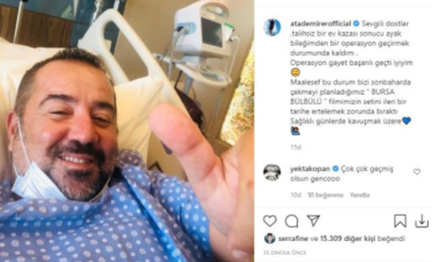 Ata Demirer Evinde Talihsiz Kaza Geçirdi