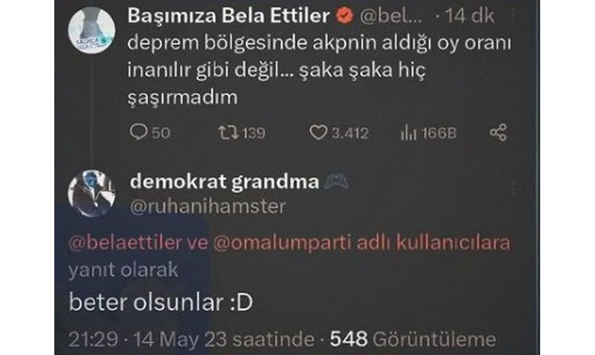 Sosyal medyada insanlık dramı: Seçimi kazanamayan CHP’liler depremzedeleri hedef aldı