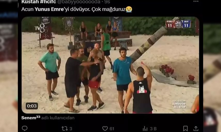 Herkes kavga ederken Acun Ilıcalı gidip Yunus Emre'yi itince sosyal medyanın diline düştü: Kavga ayırdığın için 4 ödül ceza!