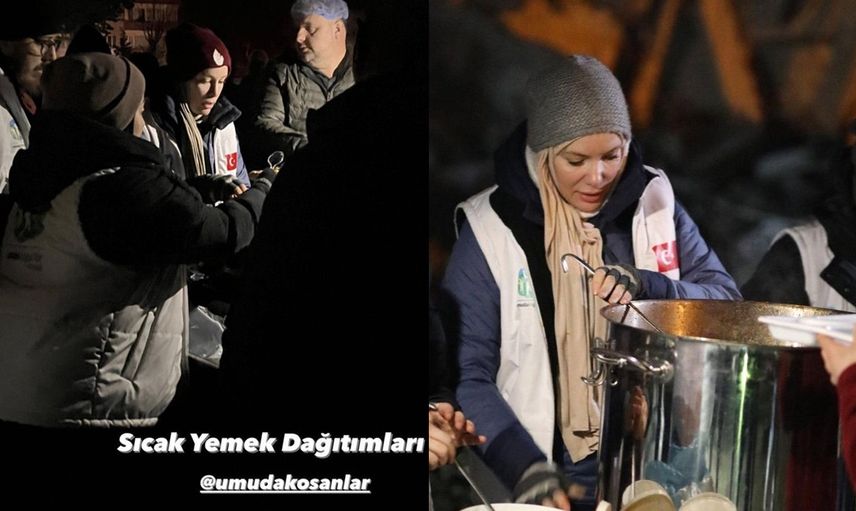 Arka Sokaklar'ın Zeynep'i Gamze Özçelik deprem bölgesine yardıma koştu