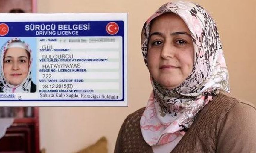 Hatay'da Ehliyetine Yazdırdığı Yazıyı Görenler Çok Şaşırıyor