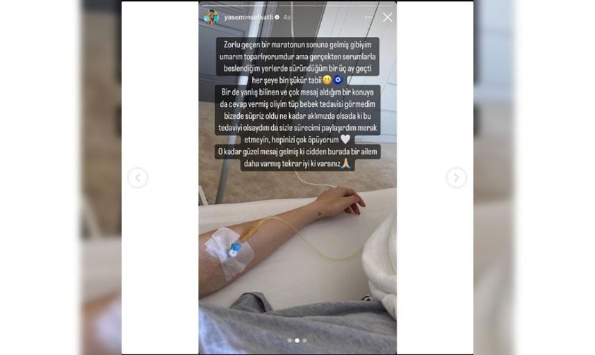 Bebek bekleyen Yasemin Şevkatli'den hastane paylaşımı 