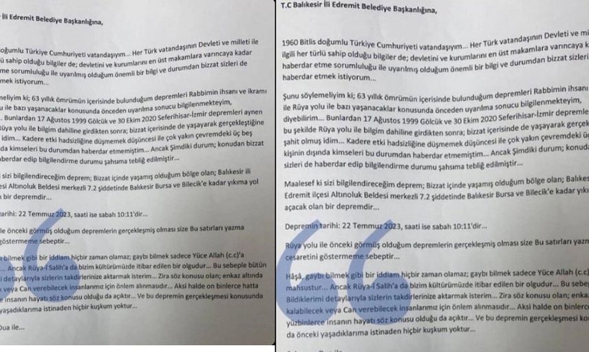 Balıkesir hakkında deprem iddiası 
