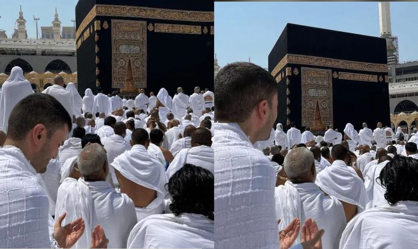 CZN Burak Umre ziyaretine gitti çektirdiği fotoğraflar olay oldu