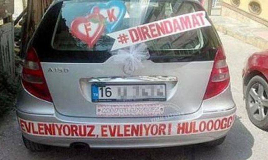 Birbirinden ilginç 20 gelin arabası süslemesi ve yazısı