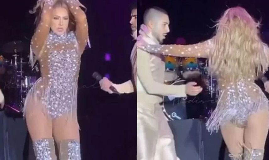 Hadise sahne dansıyla yine büyüledi: Külot modasına uyarak öyle bir kostüm giydi ki...