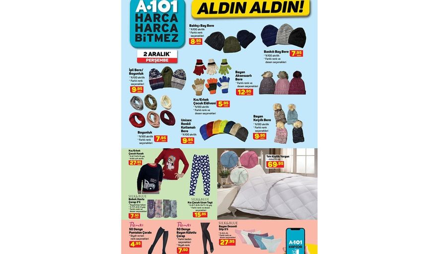 A101 Aktüel Kataloğunda 2 Aralık 2021 Tarihinde Neler Var?