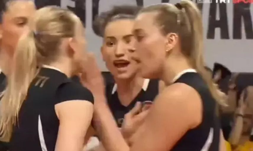 Dudak dudağa geldiler: Vakıfbank oyuncularından Cansu ve Ali Frantti'den şaşırtan sevinç!