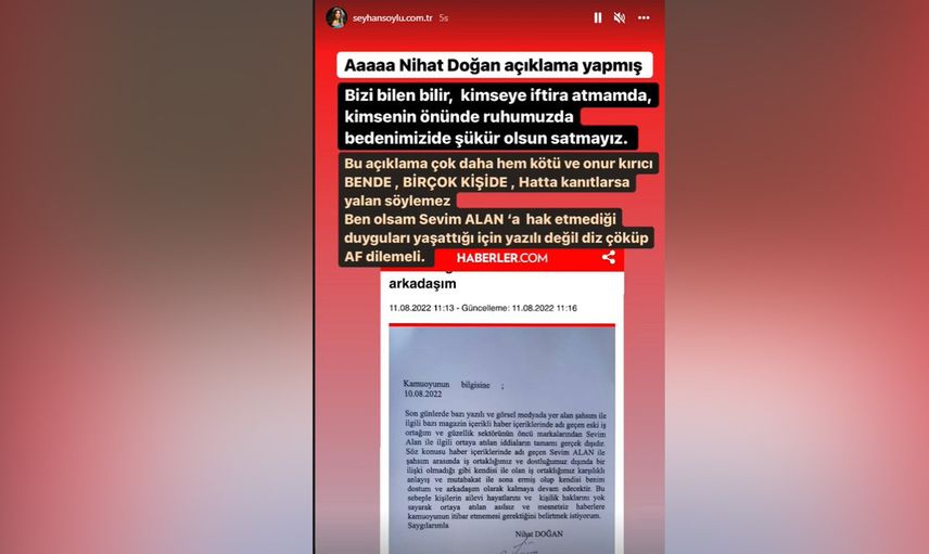 Seyhan Soylu'dan yanıt gecikmedi