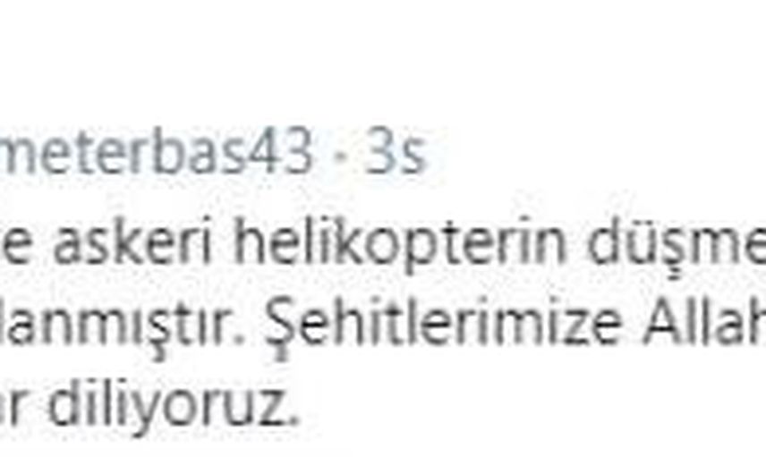 SOSYAL MEDYADAN BAŞSAĞLIĞI DİLEDİ