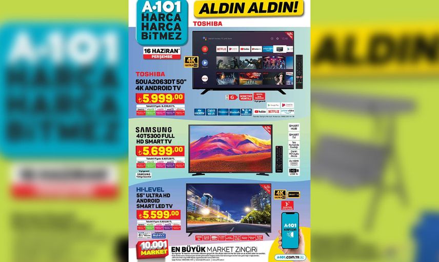 A101 aktüel katalog, A101 indirim ürünleri 