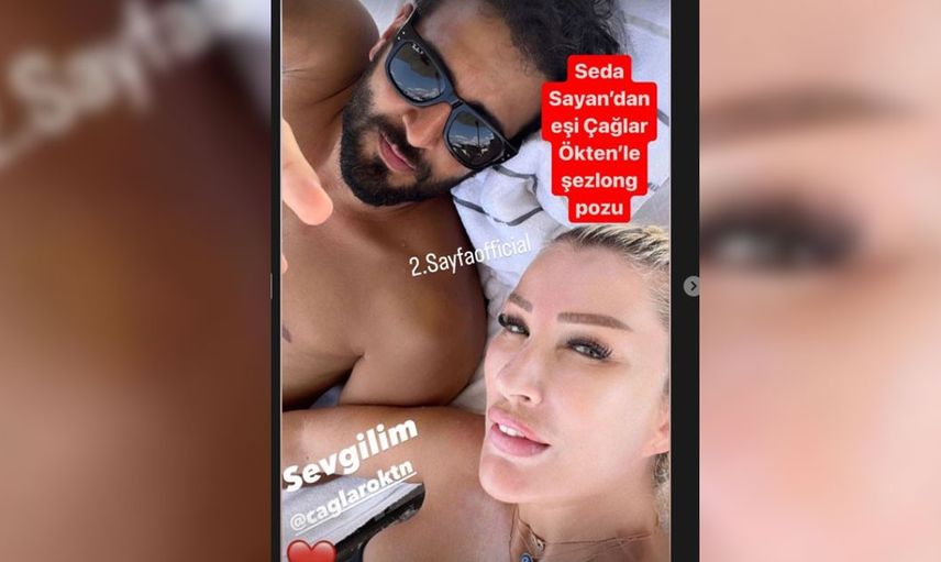 Seda Sayan'dan tatil pozu 
