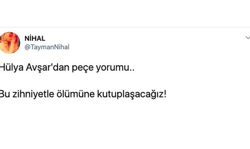 Peçeyle dalga geçen Hülya Avşar'a tepkiler büyüdü