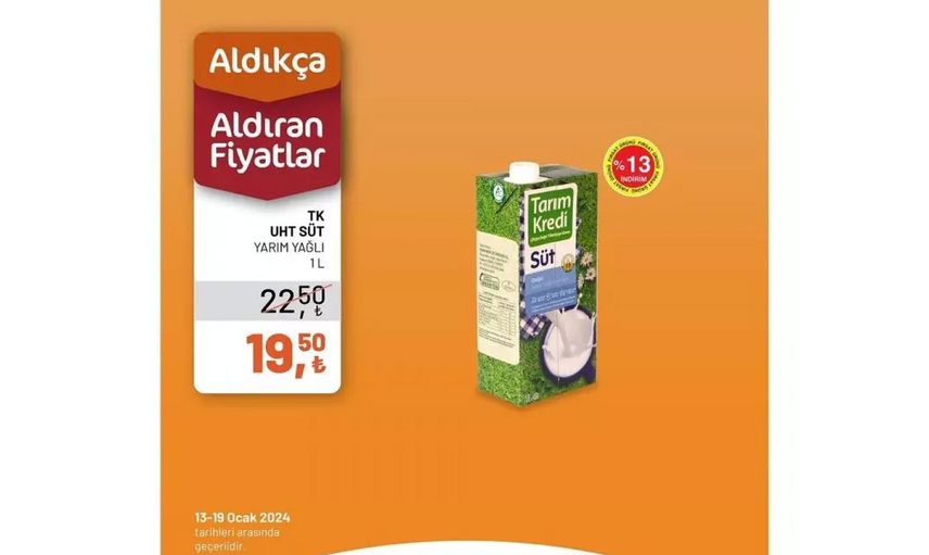 Tarım Kredi Kooperatif Marketleri’nden enflasyona karşı atak: Ocak ayında birçok ürüne indirim yapıldı