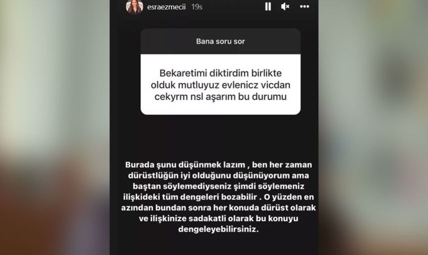 Esra Ezmeciye'ye bakirelik sorusu herkesi utandırdı! Bakirelik konusunda kocasına yalan söyleyen kadının vicdan azabı Ezmeci'yi bile sinirlendirdi