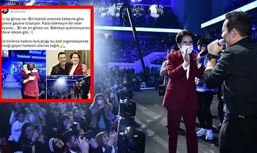 Mustafa Sandal ve Meral Akşener'in sahne performansı olay oldu! O anlar sosyal medyanın diline düştü