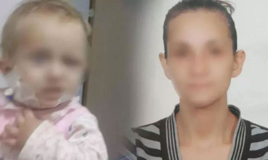 Kocasına kızan vicdansız kadın 1 yaşındaki bebeğine çamaşır suyu içirdi