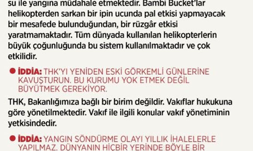 Tarım ve Orman Bakanlığı’ndan Türkiye'nin Ciğerini Yakan Orman Yangınlarıyla İlgili Açıklama