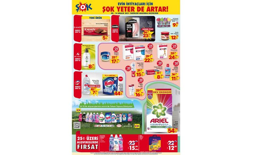 Şok 8-14 Aralık 2021 Tarihli Aktüel Kataloğunda Neler Var?