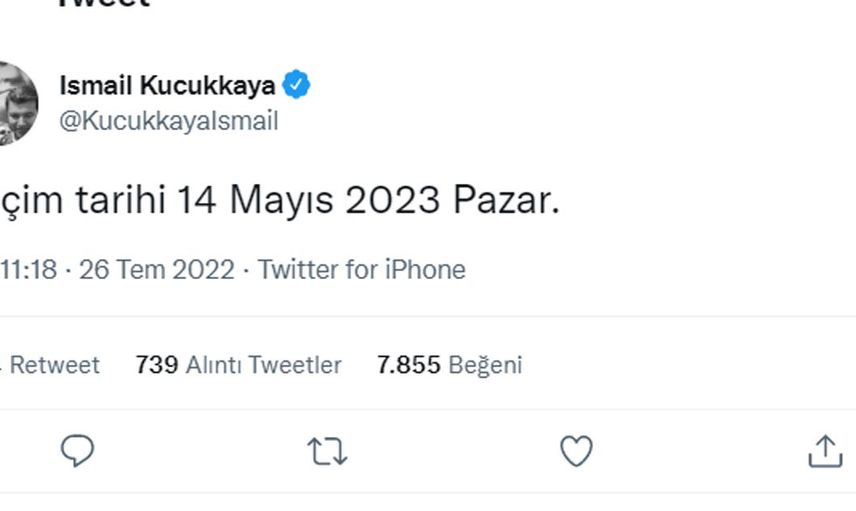 İsmail Küçükkaya’nın erken seçim sözleri ortalığı birbirine kattı! ‘Tarih belli oldu’