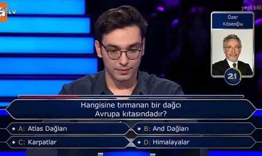 Kim Milyoner Olmak İster'e ''Osmanlı'' sorusu damga vurdu: Genç yarışmacı öyle bir şey yaptı ki...