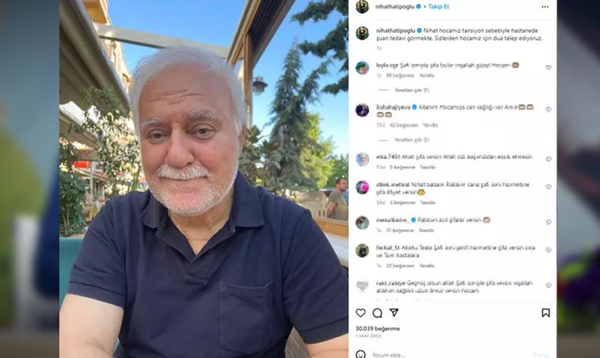 Ünlü ilahiyat profesörü Nihat Hatipoğlu yüksek tansiyon sebebiyle hastaneye kaldırıldı