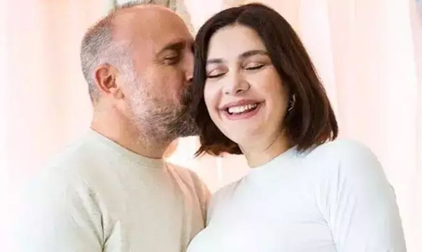 Bergüzar Korel'den duygulandıran paylaşım: Oğlu Ali boyunu geçti!