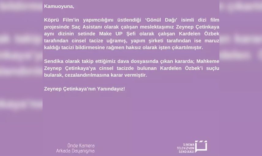 Gönül Dağı setinde taciz şoku: ''Zorla dudağından öpmeye çalıştı...''
